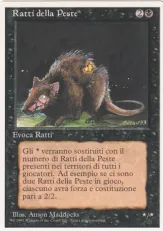 《疫病ネズミ/Plague Rats》[3ED] 黒C