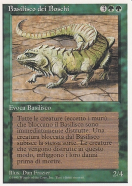 《茂みのバジリスク/Thicket Basilisk》[3ED] 緑U