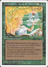 《新緑の女魔術師/Verduran Enchantress》[3ED] 緑R