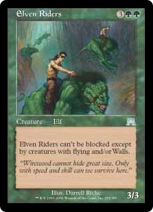 《エルフの騎手/Elven Riders》[ONS] 緑U