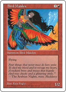 《鳥の乙女/Bird Maiden》[5ED] 赤C