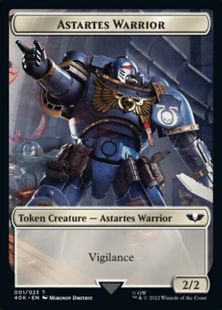 【サージ・Foil】(001/021)《手掛かり+アスタルテス・戦士トークン/Clue+Astartes Warrior Token》[40K] 白/茶