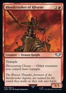 (072)《ブラッドクラッシャー・オヴ・コーン/Bloodcrusher of Khorne》[40K] 赤U