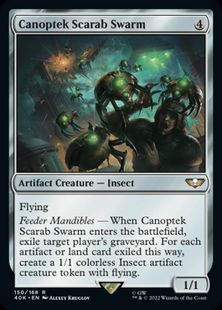 (150)《カノプテック・スカラベ・スウォーム/Canoptek Scarab Swarm》[40K] 茶R