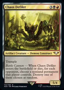 【サージ・Foil】(110)《ケイオス・ディファイラー/Chaos Defiler》[40K-SF] 金R