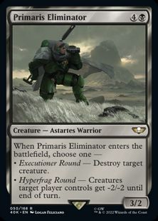 【サージ・Foil】(050)《プライマリス・エリミネイター/Primaris Eliminator》[40K-SF] 黒R