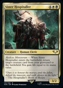 (141)《シスター・ホスピタラー/Sister Hospitaller》[40K] 金R