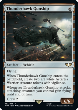 (167)《サンダーホーク・ガンシップ/Thunderhawk Gunship》[40K] 茶R