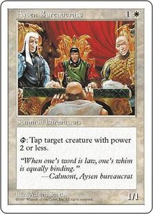 《アイゼンの官吏/Aysen Bureaucrats》[5ED] 白C