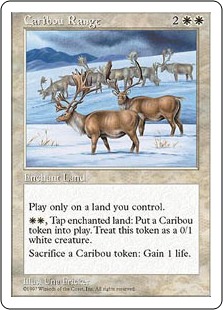 《カリブー放牧場/Caribou Range》[5ED] 白R