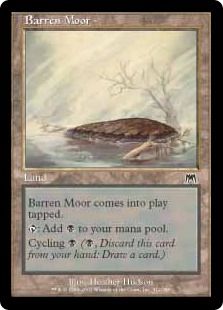 【Foil】《やせた原野/Barren Moor》[ONS] 土地C