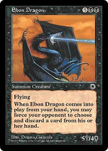 《漆黒のドラゴン/Ebon Dragon》[POR] 黒R