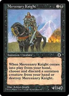 傭兵騎士/Mercenary Knight》[POR] 黒R | 日本最大級 MTG通販サイト 
