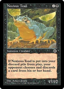 《害毒のヒキガエル/Noxious Toad》[POR] 黒U