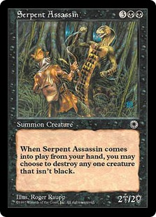 《蛇人間の暗殺者/Serpent Assassin》[POR] 黒R