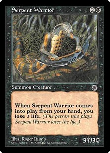 《蛇人間の戦士/Serpent Warrior》[POR] 黒C