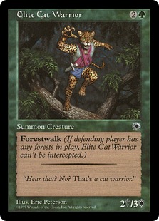 《猫族の精鋭戦士/Elite Cat Warrior》[POR] 緑C