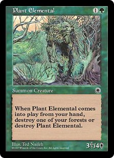 《植物の精霊/Plant Elemental》[POR] 緑U