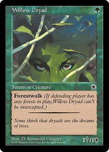 《柳のドライアド/Willow Dryad》[POR] 緑C