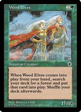 《ウッド・エルフ/Wood Elves》[POR] 緑R