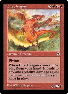 《炎のドラゴン/Fire Dragon》[POR] 赤R