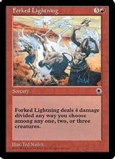 《四筋の稲妻/Forked Lightning》[POR] 赤R