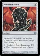 【Foil】《ダークスティールの粗暴者像/Darksteel Brute》[DST] 茶U