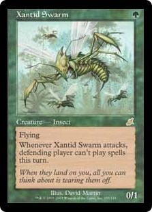 《ザンティッドの大群/Xantid Swarm》[SCG] 緑R