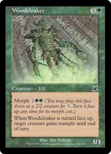 【Foil】《木々をまとう者/Woodcloaker》[SCG] 緑C