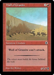 《花崗岩の壁/Wall of Granite》[POR] 赤U
