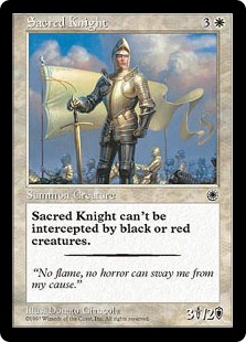 《聖なる騎士/Sacred Knight》[POR] 白C