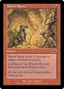 【Foil】《火花のしぶき/Spark Spray》[SCG] 赤C