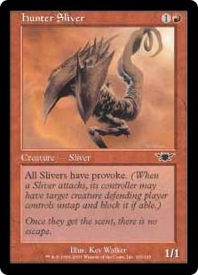 【Foil】《狩人スリヴァー/Hunter Sliver》[LGN] 赤C