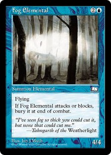《濃霧の精霊/Fog Elemental》[WTH] 青C