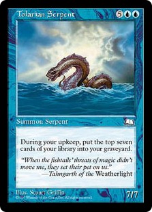 《トレイリアの大海蛇/Tolarian Serpent》[WTH] 青R