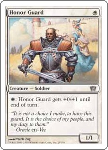 【Foil】《儀仗兵/Honor Guard》[8ED] 白C