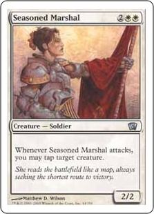 《歴戦の司令官/Seasoned Marshal》[8ED] 白U