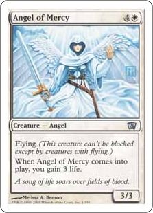 【Foil】《慈悲の天使/Angel of Mercy》[8ED] 白U