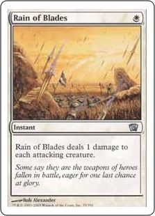 《刃の雨/Rain of Blades》[8ED] 白U