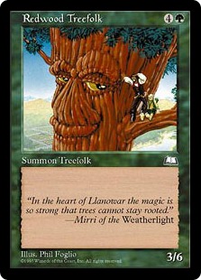 《レッドウッド・ツリーフォーク/Redwood Treefolk》[WTH] 緑C