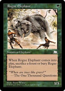 《はぐれ象/Rogue Elephant》[WTH] 緑C