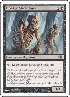 【Foil】《蠢く骸骨/Drudge Skeletons》[8ED] 黒C