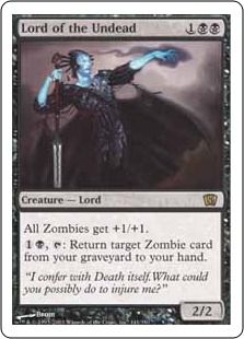 【Foil】《アンデッドの王/Lord of the Undead》[8ED] 黒R
