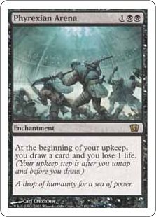 【Foil】《ファイレクシアの闘技場/Phyrexian Arena》[8ED] 黒R