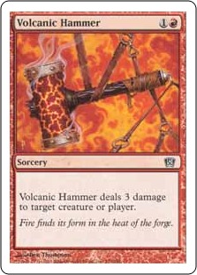 【Foil】《火山の鎚/Volcanic Hammer》[8ED] 赤C