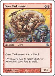 【Foil】《オーガの監督官/Ogre Taskmaster》[8ED] 赤U