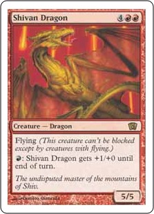 【Foil】《シヴ山のドラゴン/Shivan Dragon》[7ED] 赤R | 日本最大 