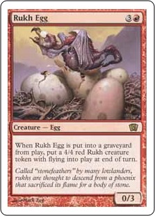 【Foil】《ルフ鳥の卵/Rukh Egg》[8ED] 赤R