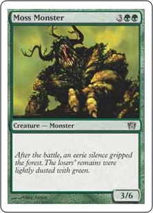 《苔の怪物/Moss Monster》[8ED] 緑C