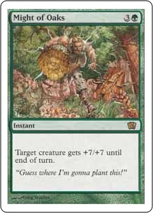 【Foil】《樫の力/Might of Oaks》[ULG] 緑R | 日本最大級 MTG通販